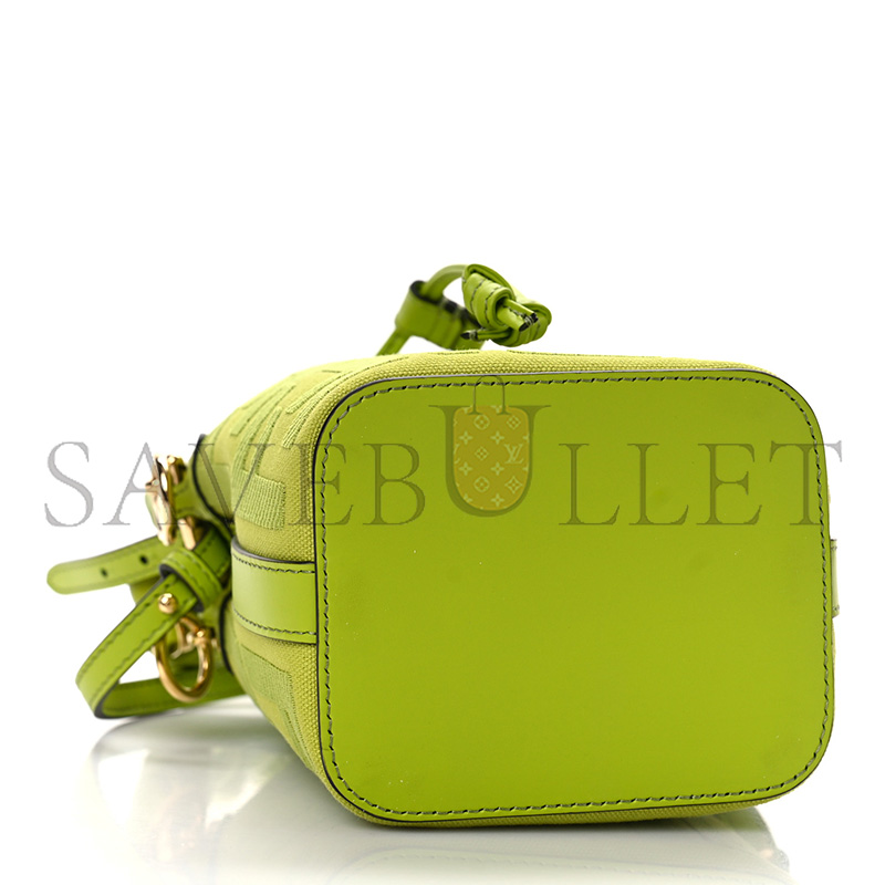 F**di canvas nappa f is F**di ff embroidered mini mon tresor bucket bag wasabi 8bs010akkwf1jcp (18*12*10cm)